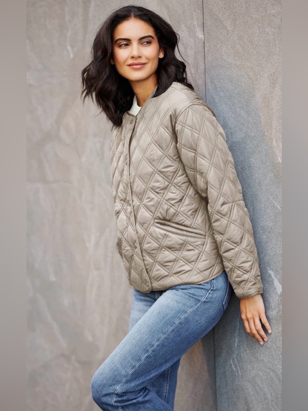 Weatherproof Jacket Beige Quilted Jacket NWT Size XL